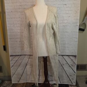 Elegant Cream Knit Cardigan